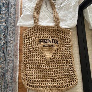 Prada Crochet tote bag